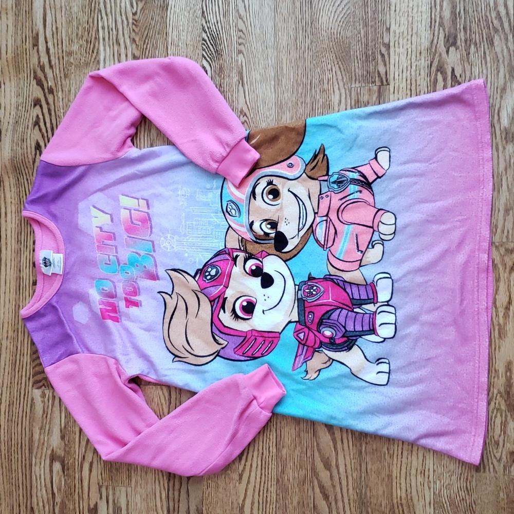 (7-8) Nickelodeon Youth Spin Master Paw Patrol Fleece Nightgown Liberty & Skye